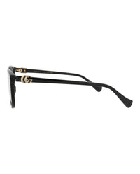 Gucci Gucci Womens Square/Rectangle Black Black Transparent Fashion Designer Eyewear