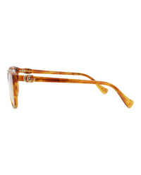 Gucci Gucci Womens Square/Rectangle Havana Havana Transparent Fashion Designer Eyewear