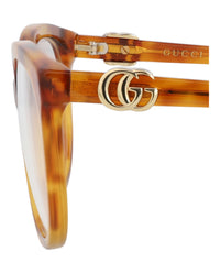 Gucci Gucci Womens Square/Rectangle Havana Havana Transparent Fashion Designer Eyewear