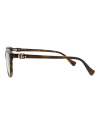 Gucci Gucci Womens Square/Rectangle Havana Havana Transparent Fashion Designer Eyewear