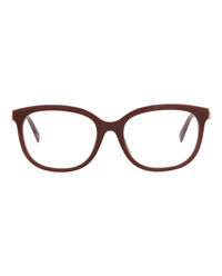 Gucci Gucci Womens Cat Eye Burgundy Burgundy Transparent Fashion Designer Eyewear