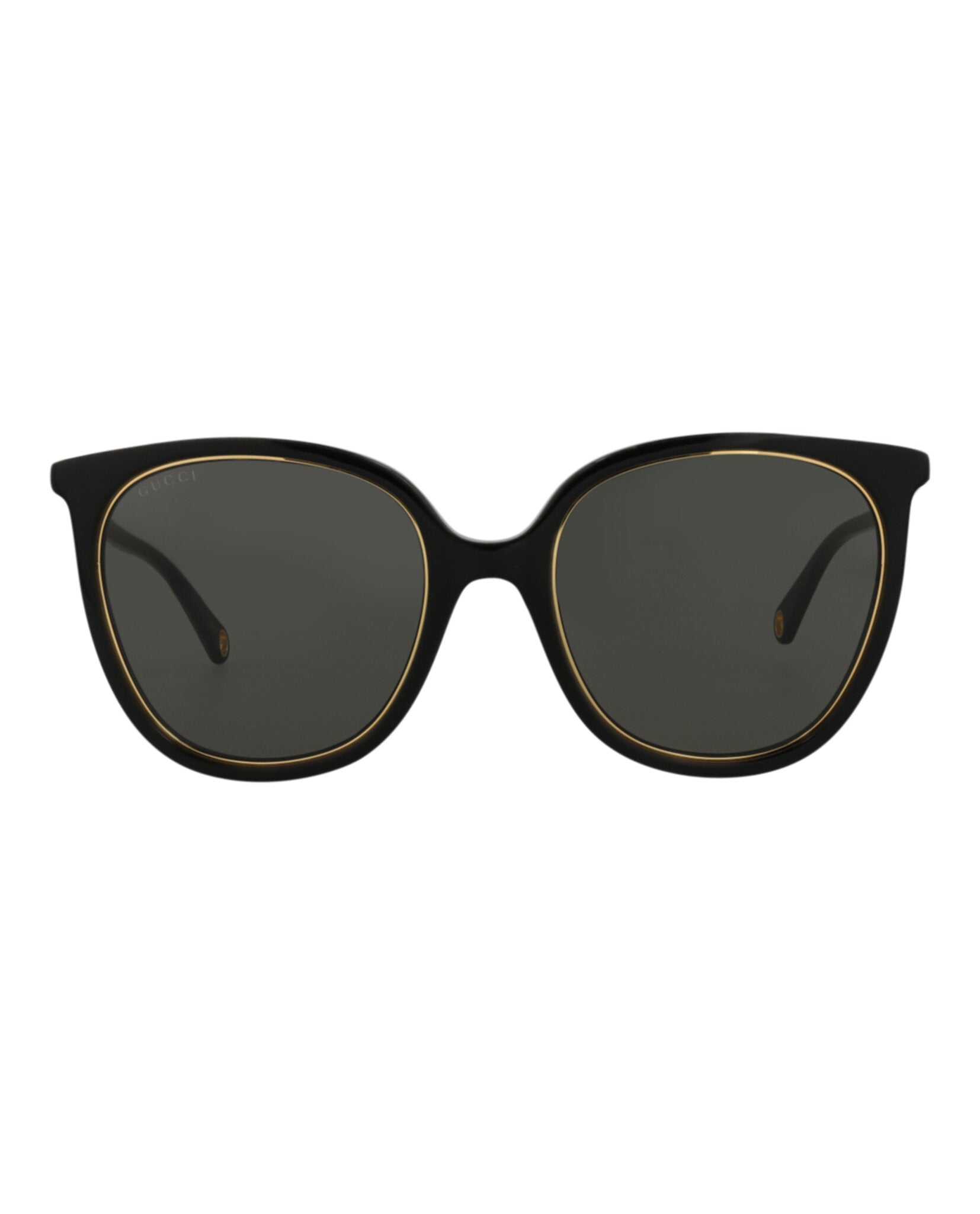 Gucci Womens Round/Oval Black Black Grey Fashion Designer Eyewear