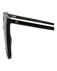 Gucci Womens Round/Oval Black Black Grey Fashion Designer Eyewear