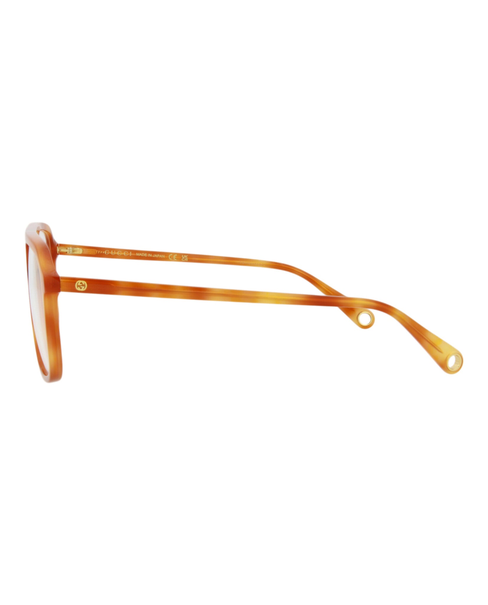 Gucci Gucci Womens Aviator Havana Havana Transparent Fashion Designer Eyewear