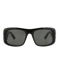 Gucci Mens Square/Rectangle Black Black Grey Fashion Designer Eyewear