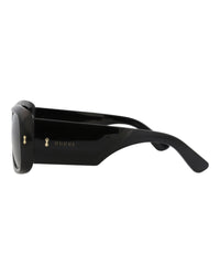 Gucci Mens Square/Rectangle Black Black Grey Fashion Designer Eyewear