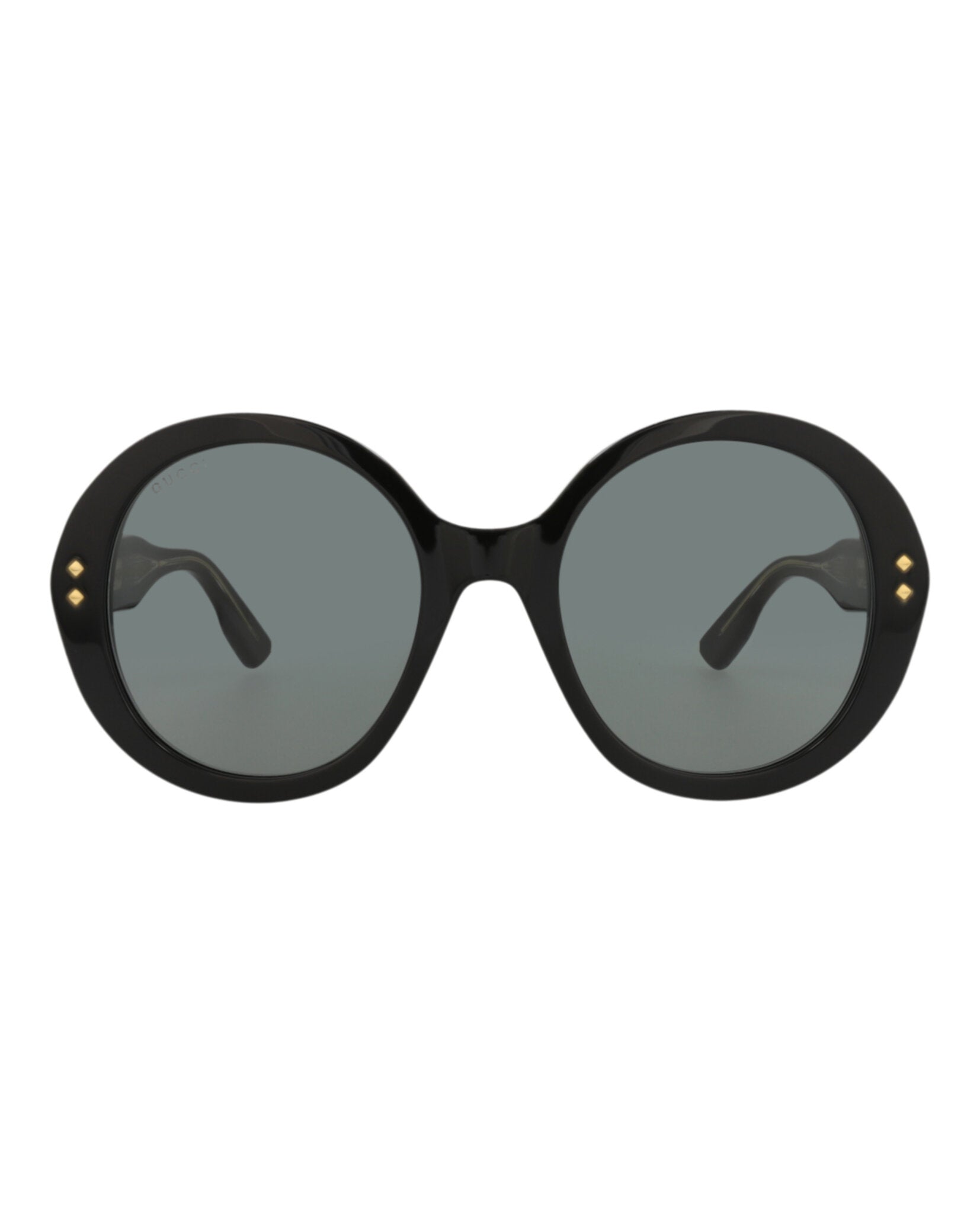 Gucci Womens Round/Oval Black Black Grey Fashion Designer Eyewear