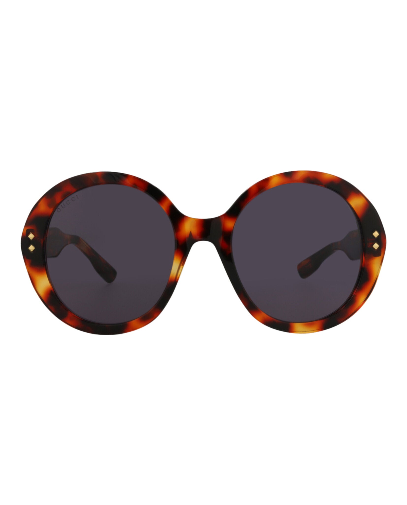 Gucci Gucci Womens Round/Oval Havana Havana Smoke Fashion Designer Eyewear