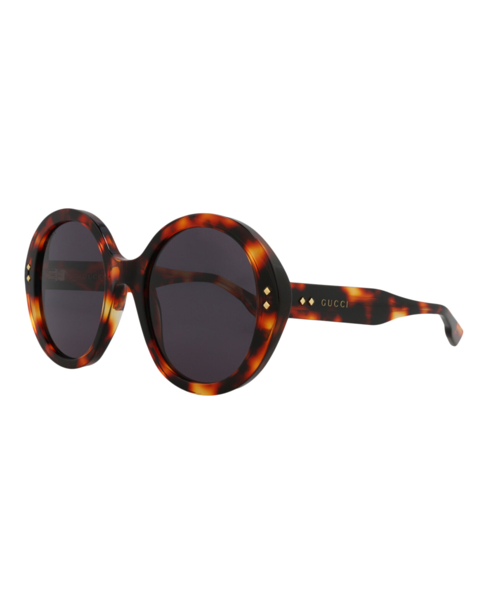 Gucci Gucci Womens Round/Oval Havana Havana Smoke Fashion Designer Eyewear