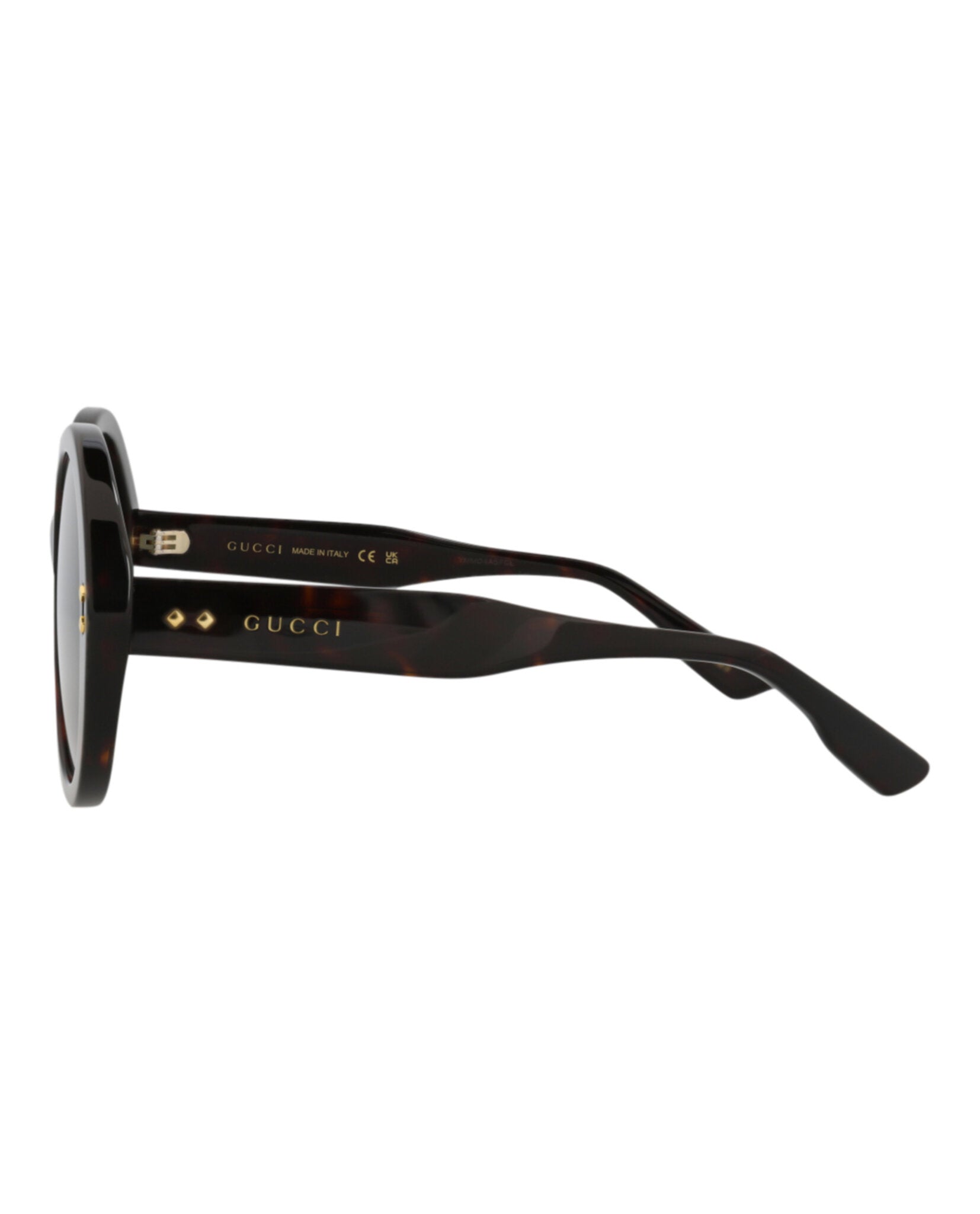 Gucci Gucci Womens Round/Oval Havana Havana Green Fashion Designer Eyewear