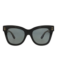 Gucci Womens Cat Eye Black Black Grey Fashion Designer Eyewear