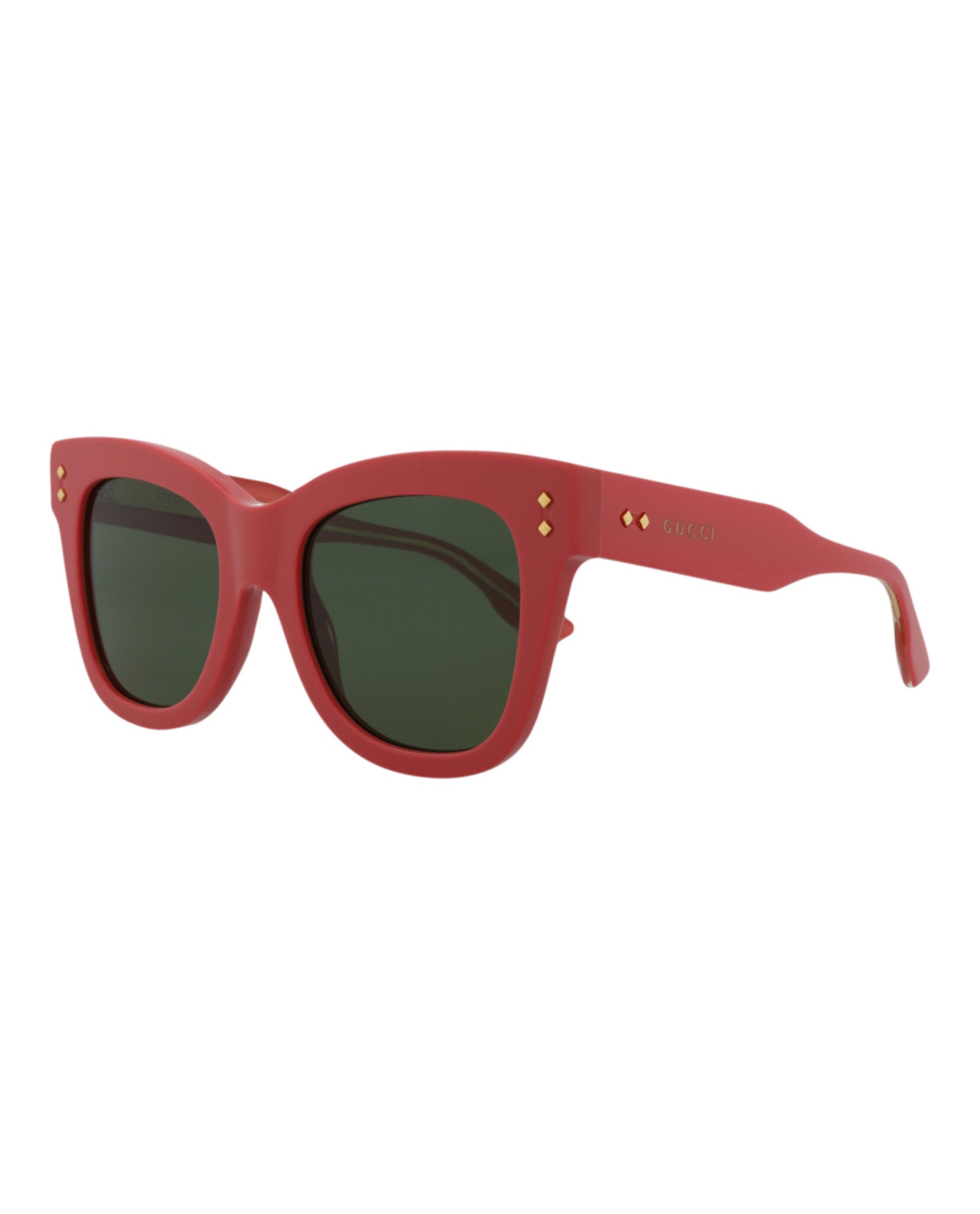 Gucci Womens Cat Eye Pink Pink Green Fashion Designer Eyewear