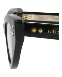 Gucci Gucci Womens Cat Eye Black Black Transparent Fashion Designer Eyewear
