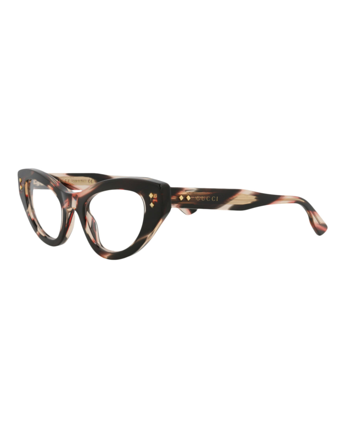 Gucci Womens Cat Eye Havana Havana Transparent Fashion Designer Eyewear