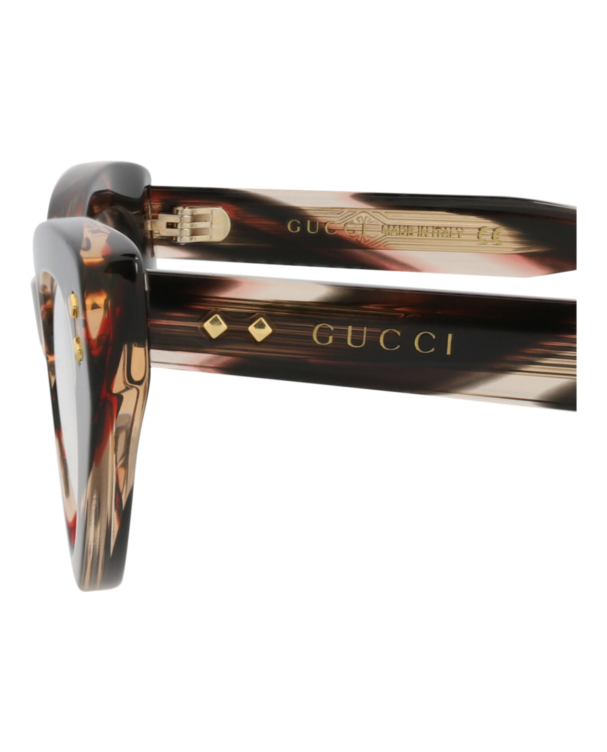 Gucci Womens Cat Eye Havana Havana Transparent Fashion Designer Eyewear
