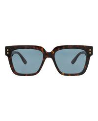 Gucci Gucci Mens Square/Rectangle Havana Havana Light Blue Fashion Designer Eyewear
