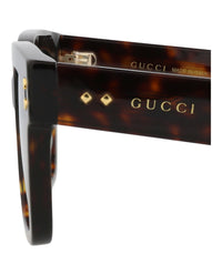 Gucci Gucci Mens Square/Rectangle Havana Havana Light Blue Fashion Designer Eyewear