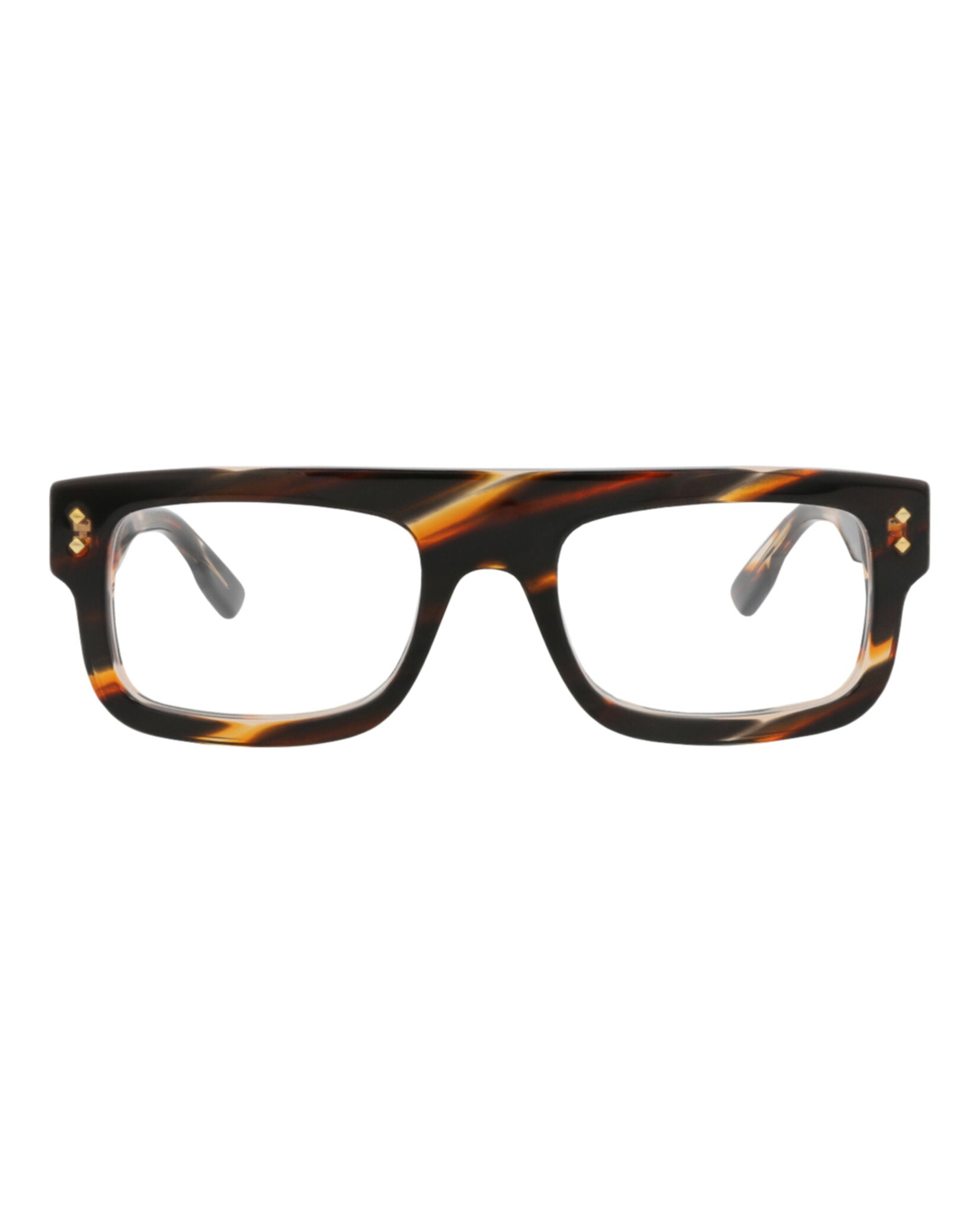 Gucci Gucci Mens Square/Rectangle Havana Havana Transparent Fashion Designer Eyewear