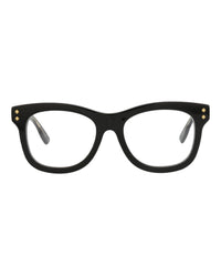 Gucci Womens Square/Rectangle Black Black Transparent Fashion Designer Eyewear
