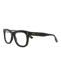 Gucci Womens Square/Rectangle Black Black Transparent Fashion Designer Eyewear