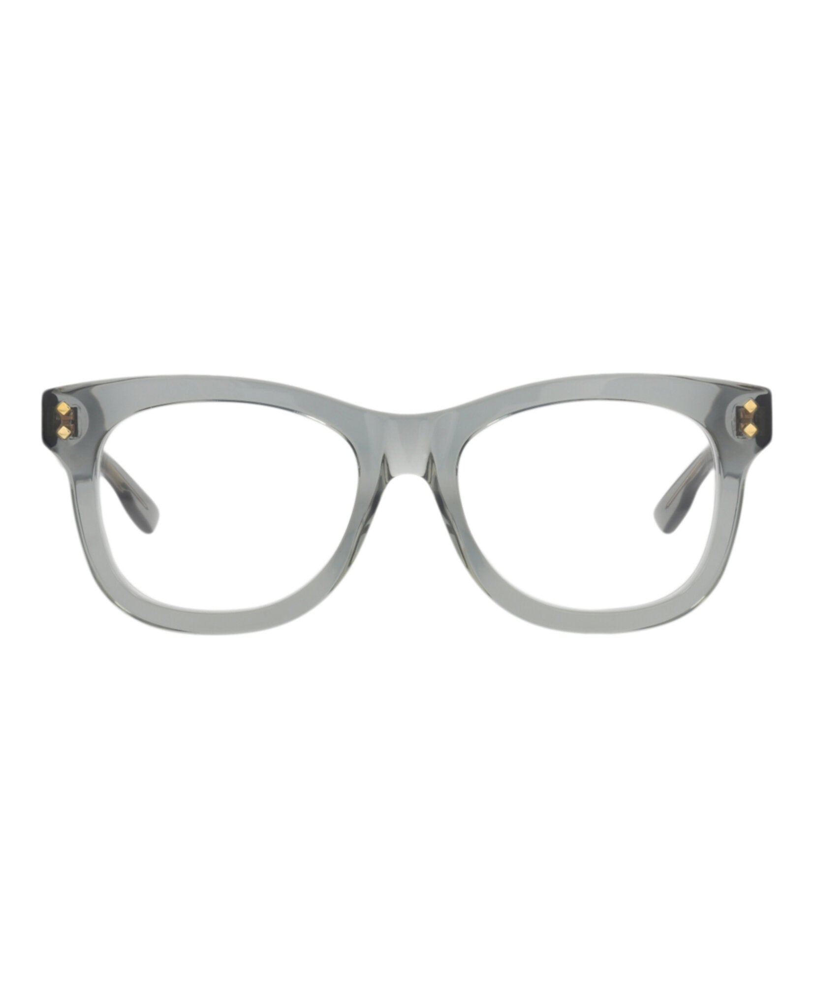 Gucci Gucci Womens Square/Rectangle Grey Grey Transparent Fashion Designer Eyewear
