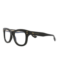 Gucci Gucci Womens Square/Rectangle Black Black Transparent Fashion Designer Eyewear