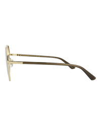Gucci Mens Aviator Gold Gold Brown Fashion Designer Eyewear