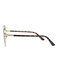 Gucci Gucci Mens Aviator Gold Gold Green Fashion Designer Eyewear