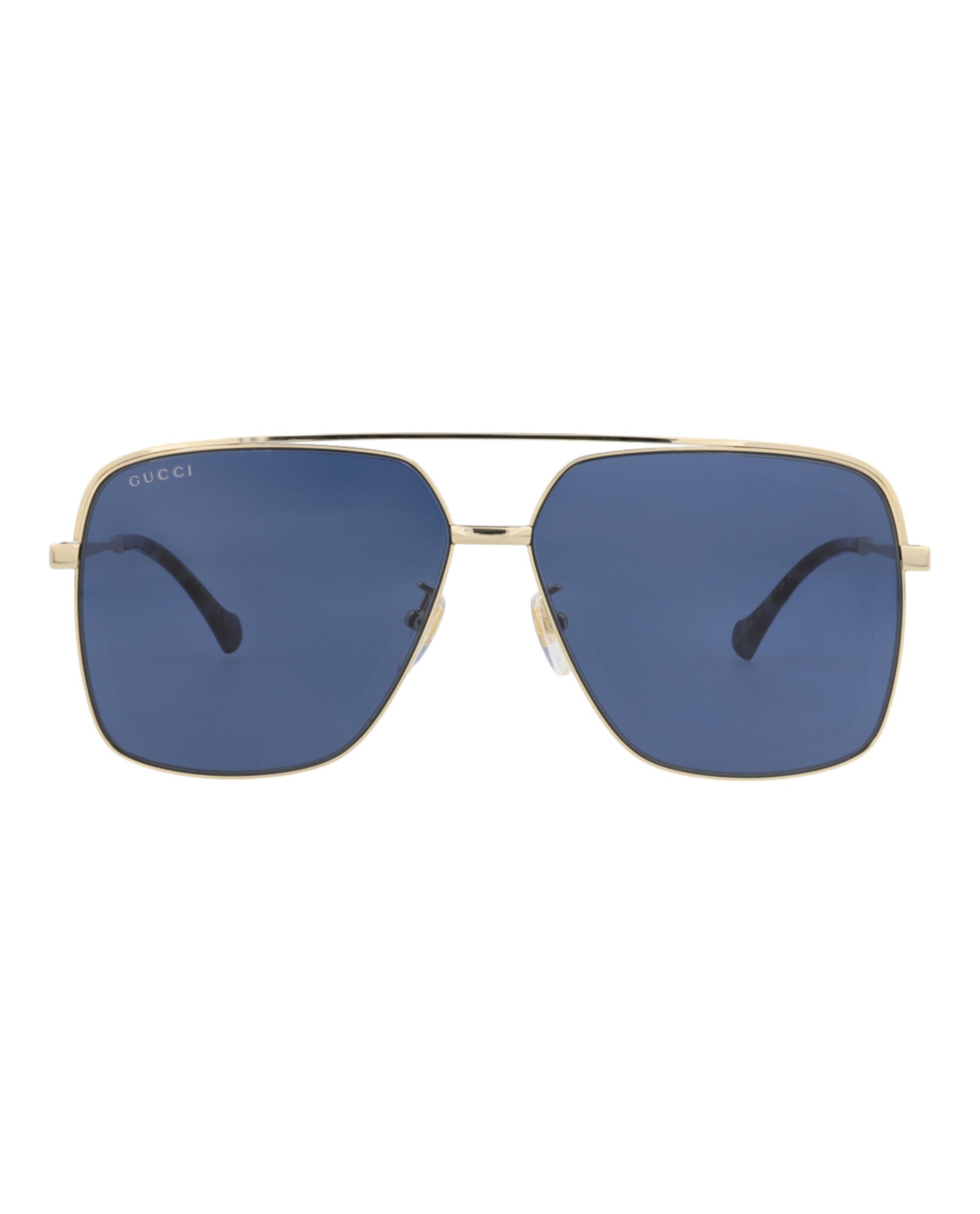 Gucci Gucci Mens Aviator Gold Gold Blue Fashion Designer Eyewear