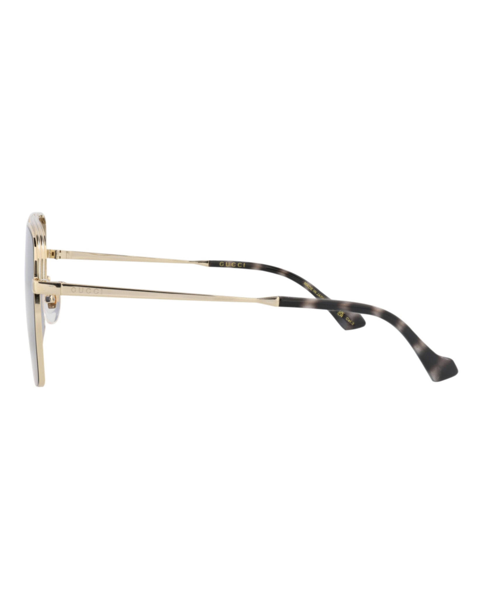 Gucci Gucci Mens Aviator Gold Gold Blue Fashion Designer Eyewear