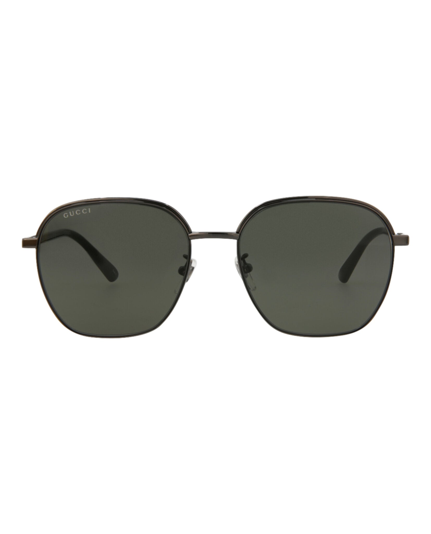 Gucci Mens Square/Rectangle Ruthenium Ruthenium Grey Fashion Designer Eyewear