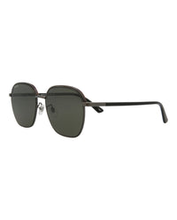 Gucci Mens Square/Rectangle Ruthenium Ruthenium Grey Fashion Designer Eyewear