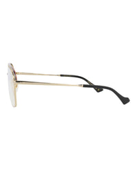 Gucci Gucci Mens Square/Rectangle Gold Gold Transparent Fashion Designer Eyewear
