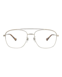 Gucci Gucci Mens Aviator Silver Silver Transparent Fashion Designer Eyewear