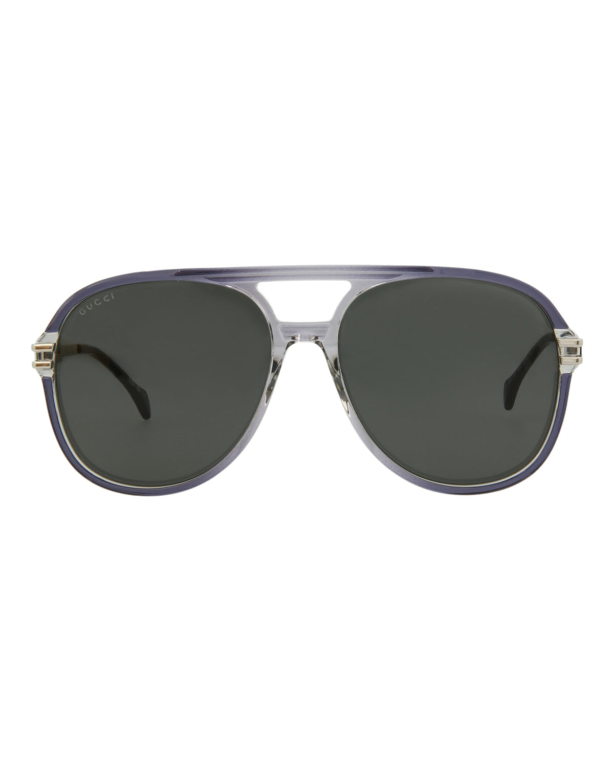 Gucci Gucci Mens Aviator Grey Silver Grey Fashion Designer Eyewear