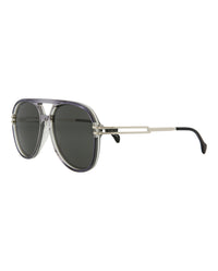 Gucci Gucci Mens Aviator Grey Silver Grey Fashion Designer Eyewear