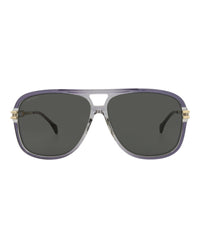Gucci Mens Aviator Grey Gold Grey Fashion Designer Eyewear