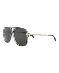 Gucci Mens Aviator Grey Gold Grey Fashion Designer Eyewear