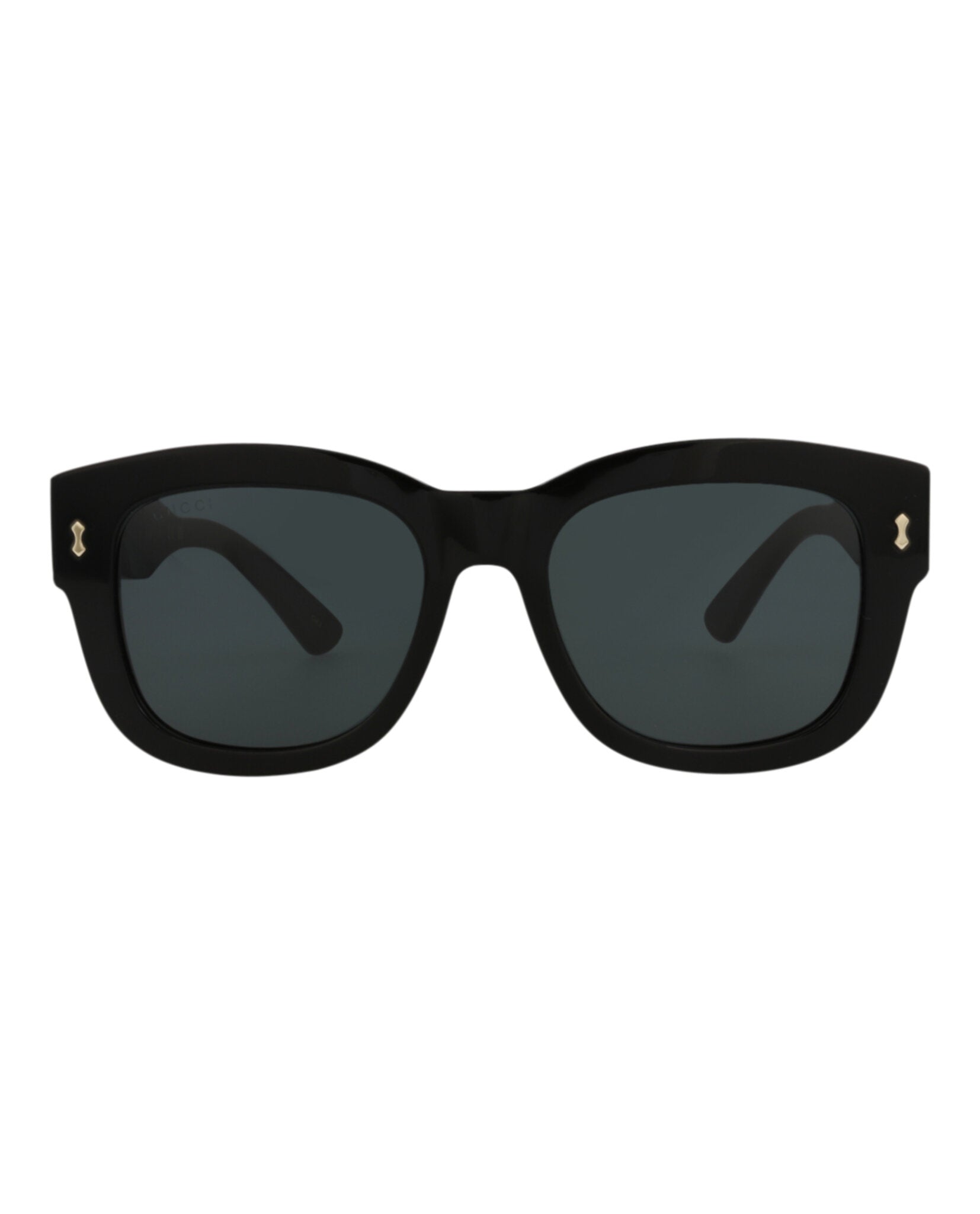 Gucci Mens Square/Rectangle Black Black Smoke Fashion Designer Eyewear