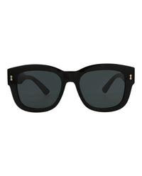 Gucci Mens Square/Rectangle Black Black Smoke Fashion Designer Eyewear