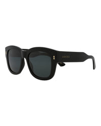 Gucci Mens Square/Rectangle Black Black Smoke Fashion Designer Eyewear