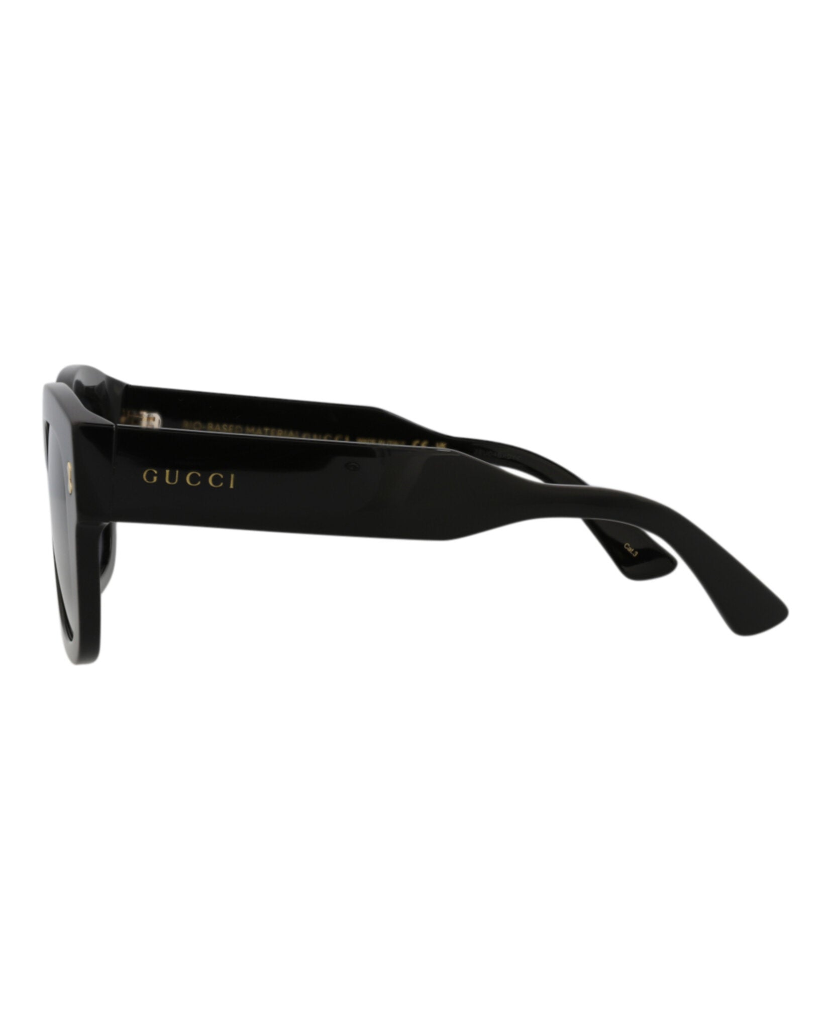 Gucci Mens Square/Rectangle Black Black Smoke Fashion Designer Eyewear