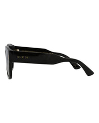 Gucci Mens Square/Rectangle Black Black Smoke Fashion Designer Eyewear