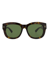Gucci Mens Square/Rectangle Havana Havana Green Fashion Designer Eyewear