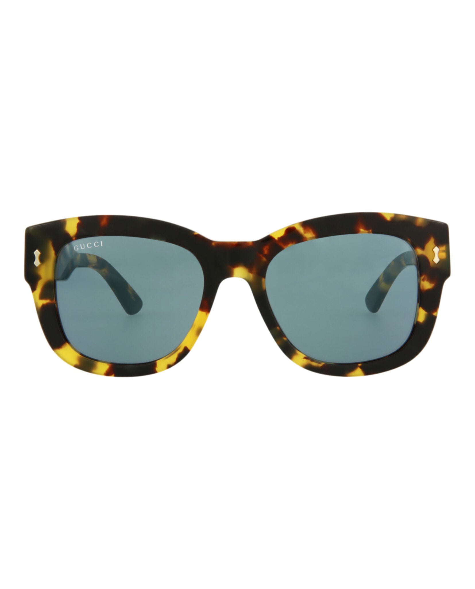 Gucci Mens Square/Rectangle Havana Havana Grey Fashion Designer Eyewear