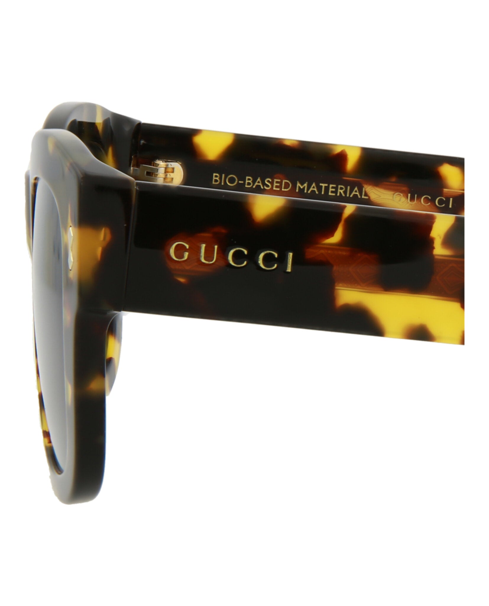 Gucci Mens Square/Rectangle Havana Havana Grey Fashion Designer Eyewear