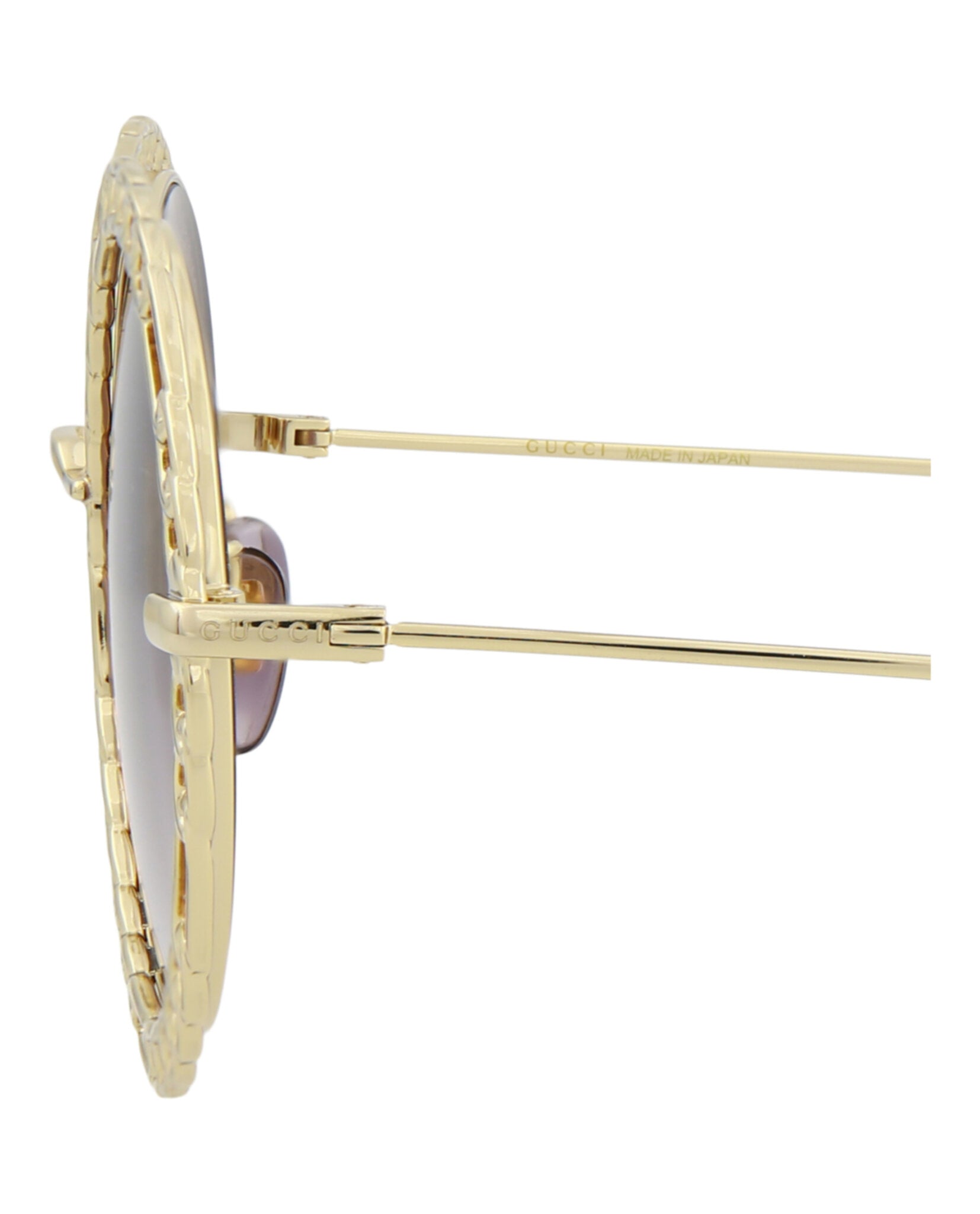 Gucci Womens Round/Oval Gold Gold Violet Fashion Designer Eyewear