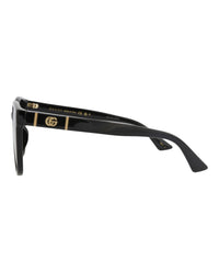 Gucci Gucci Unisex Round/Oval Black Black Grey Fashion Designer Eyewear