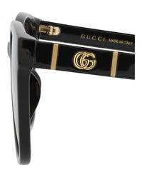 Gucci Gucci Unisex Round/Oval Black Black Grey Fashion Designer Eyewear