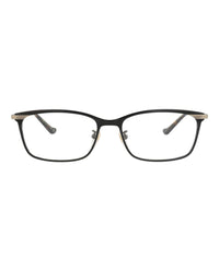 Gucci Mens Square/Rectangle Black Gold Transparent Fashion Designer Eyewear